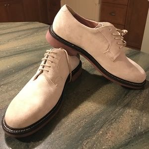 J Crew men’s shoes size 11 , ivory suede oxford